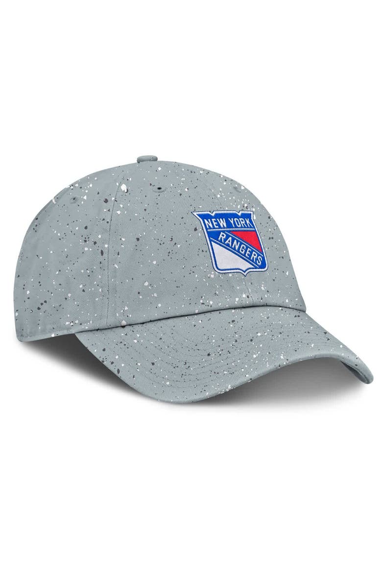Women's Fanatics Gray New York Rangers Heritage Snow Day Speckle Adjustable Hat, Alternate, color, Gray