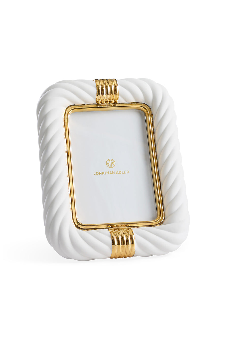 Geneva Picture Frame, Main, color, White / Gold