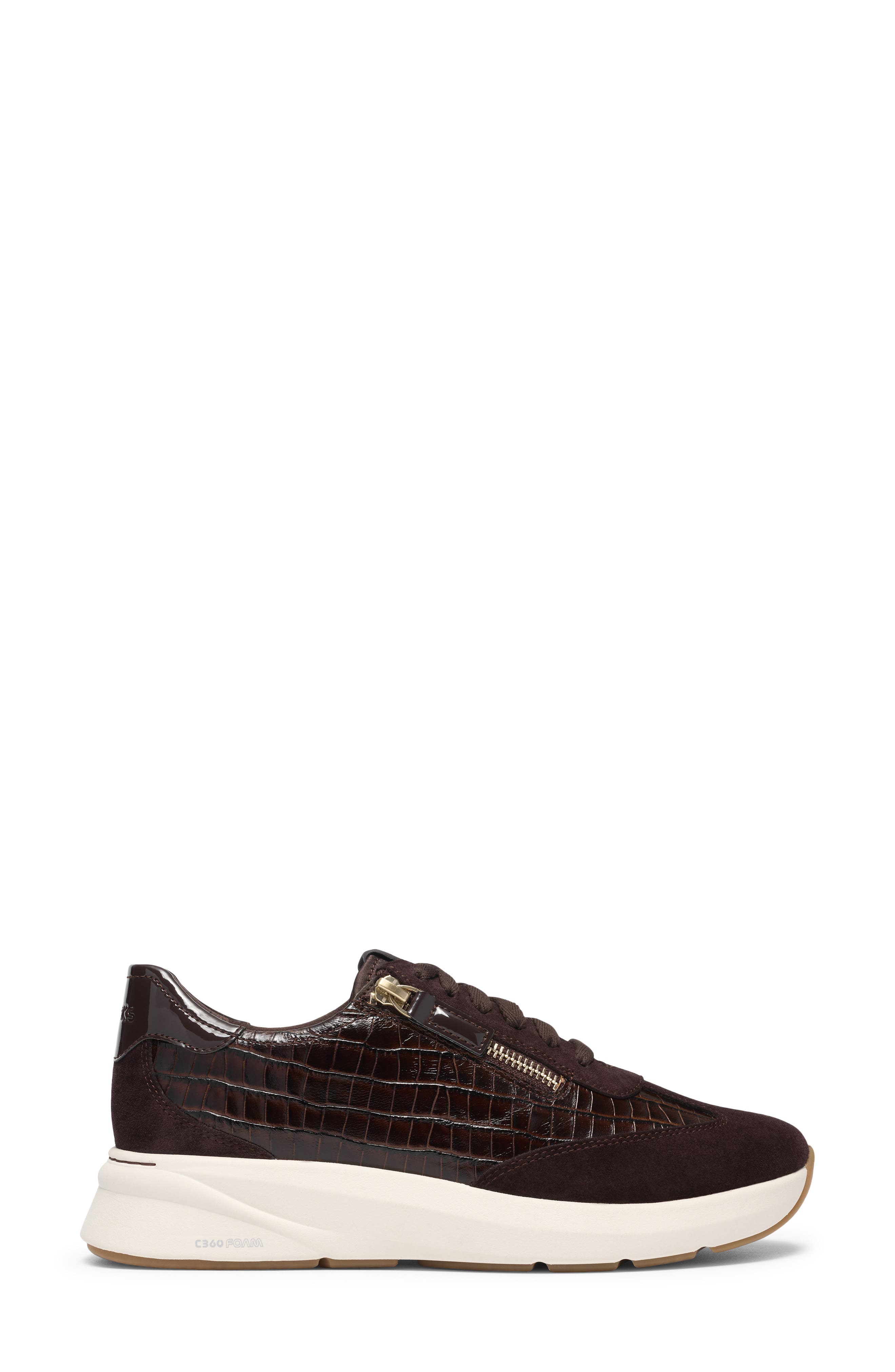 Code R Run Sneaker, Alternate, color, DARK BROWN COMBO