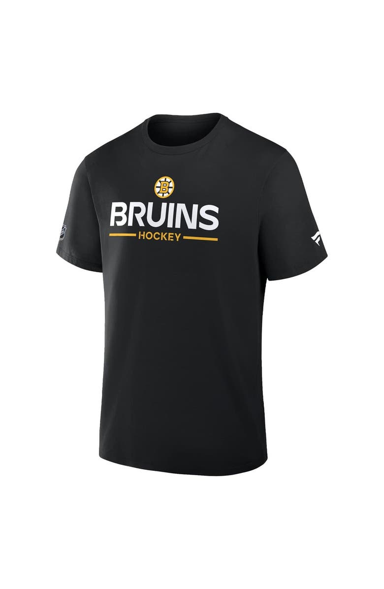 FANATICS Men's Fanatics Black Boston Bruins Authentic Pro Primary T-Shirt, Alternate, color, Black