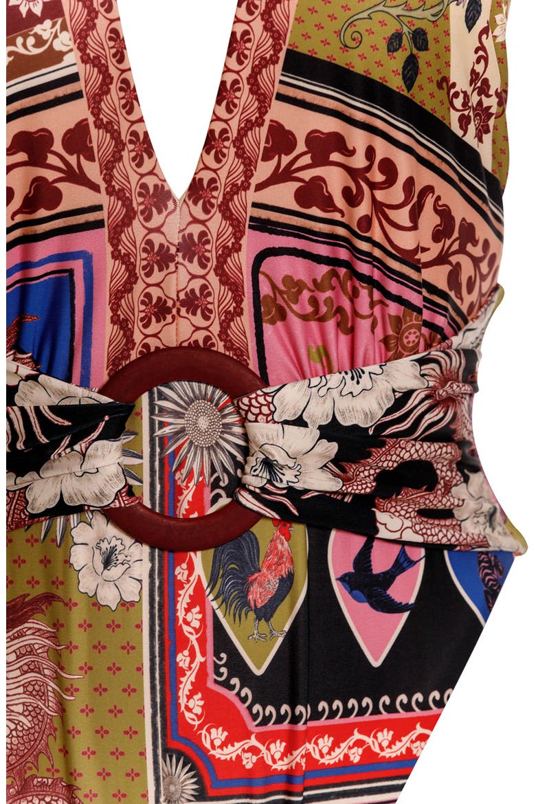 Ina One-Piece Swimsuit, Alternate, color, RED MULTI