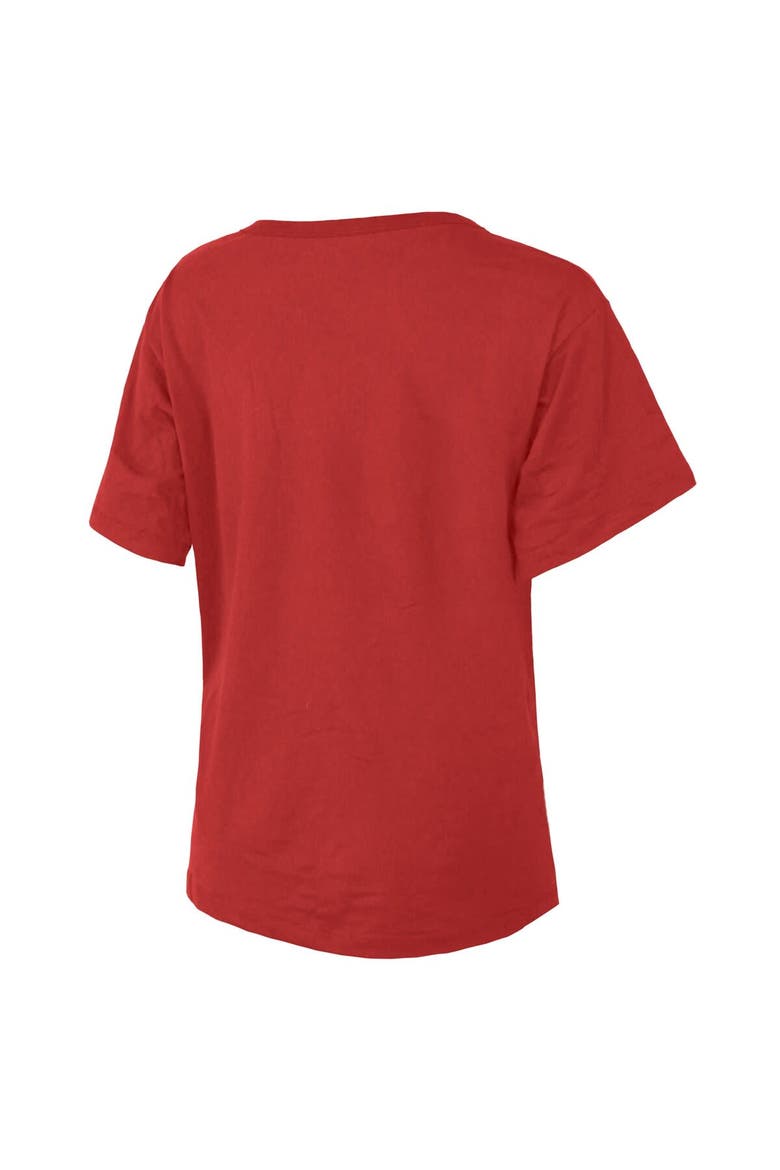 Women's Majestic Threads Red Indiana Fever The Edge Premium Boxy T-Shirt, Alternate, color, Red