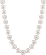 SPLENDID PEARLS Sterling Silver 9-10mm Cultured Freshwater Pearl Necklace