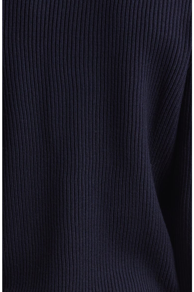 Virgin Wool Quarter Zip Sweater, Alternate, color, B6712 BLU