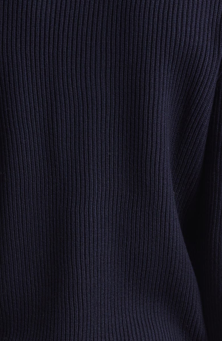 Dolce&Gabbana Virgin Wool Quarter Zip Sweater, Alternate, color, B6712 Blu