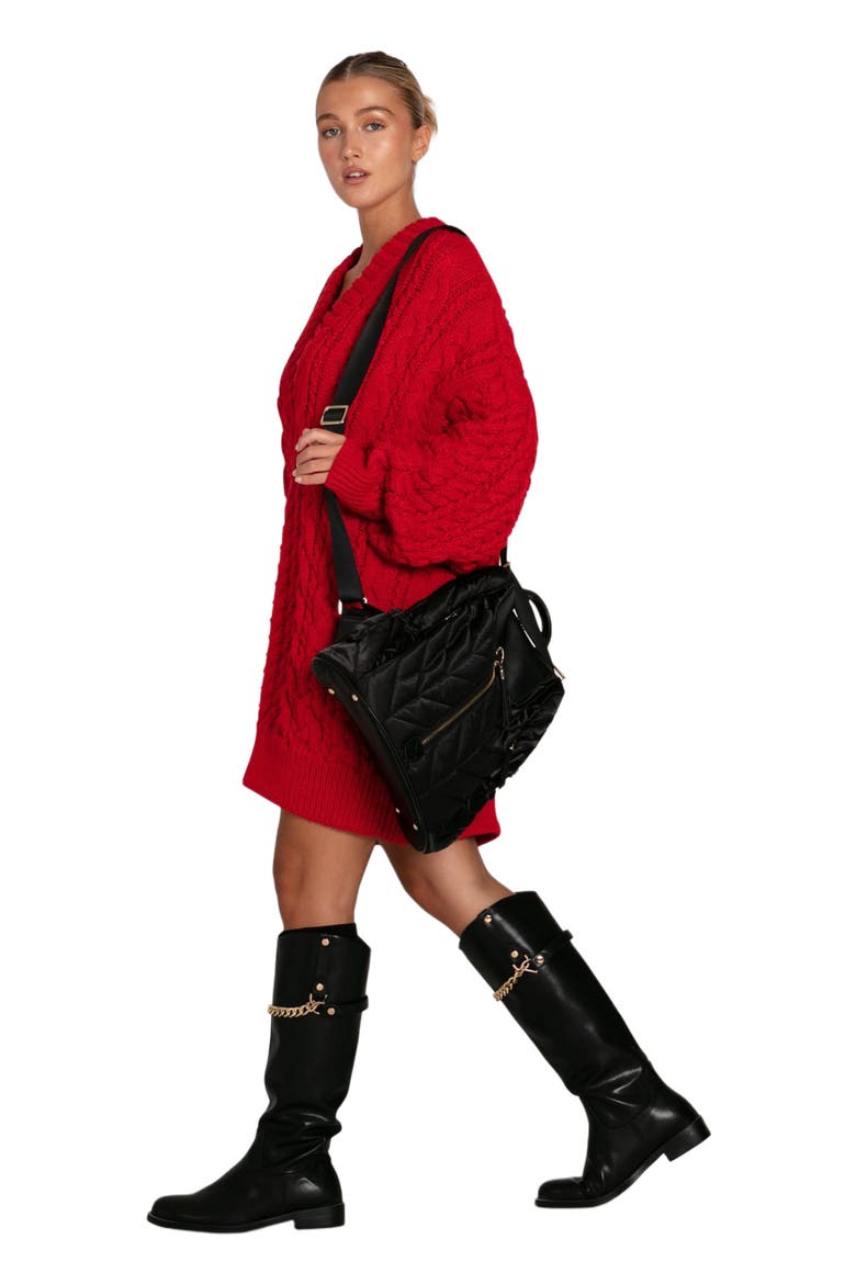 Still The One Chunky Oversize Knit, Main, color, Red