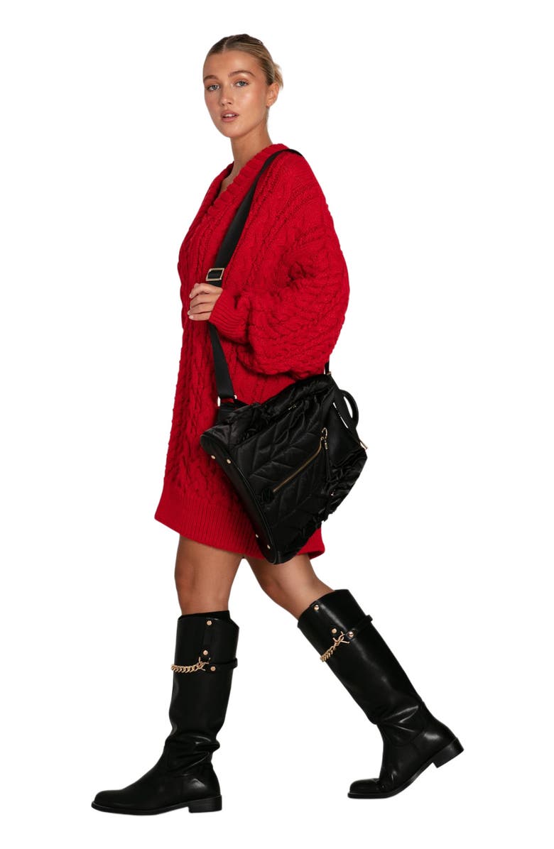Belle & Bloom Still The One Chunky Oversize Knit, Main, color, Red