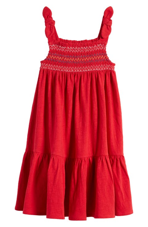 Kids' Bow Strap Smocked Sundress (Toddler, Little Kid & Big Kid)