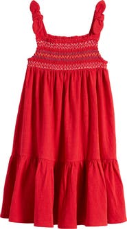 Tucker + Tate Kids' Bow Strap Smocked Sundress