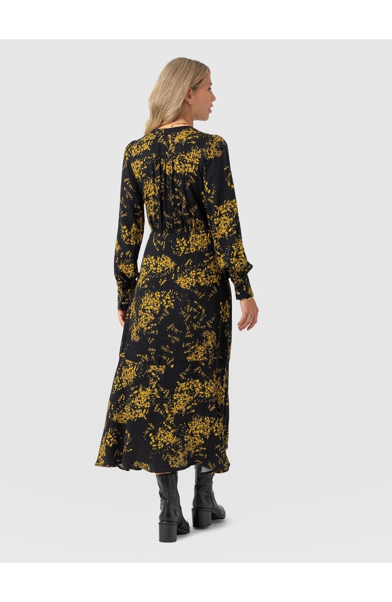 Saint + Sofia Adaline Zip Up Dress, Alternate, color, Yellow Mimosa