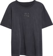 Alexander Wang Hotfix Logo Washed T-Shirt