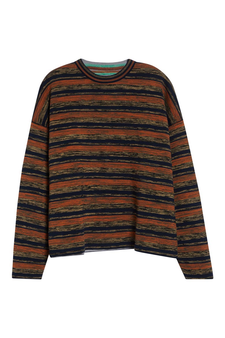 Calvin Space Dye One of a Kind Sweater, Alternate, color, BLACK MULTI