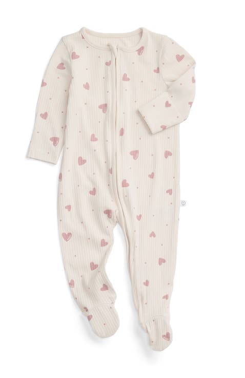 Ribbed Two Way Zip-Up Sleepsuit