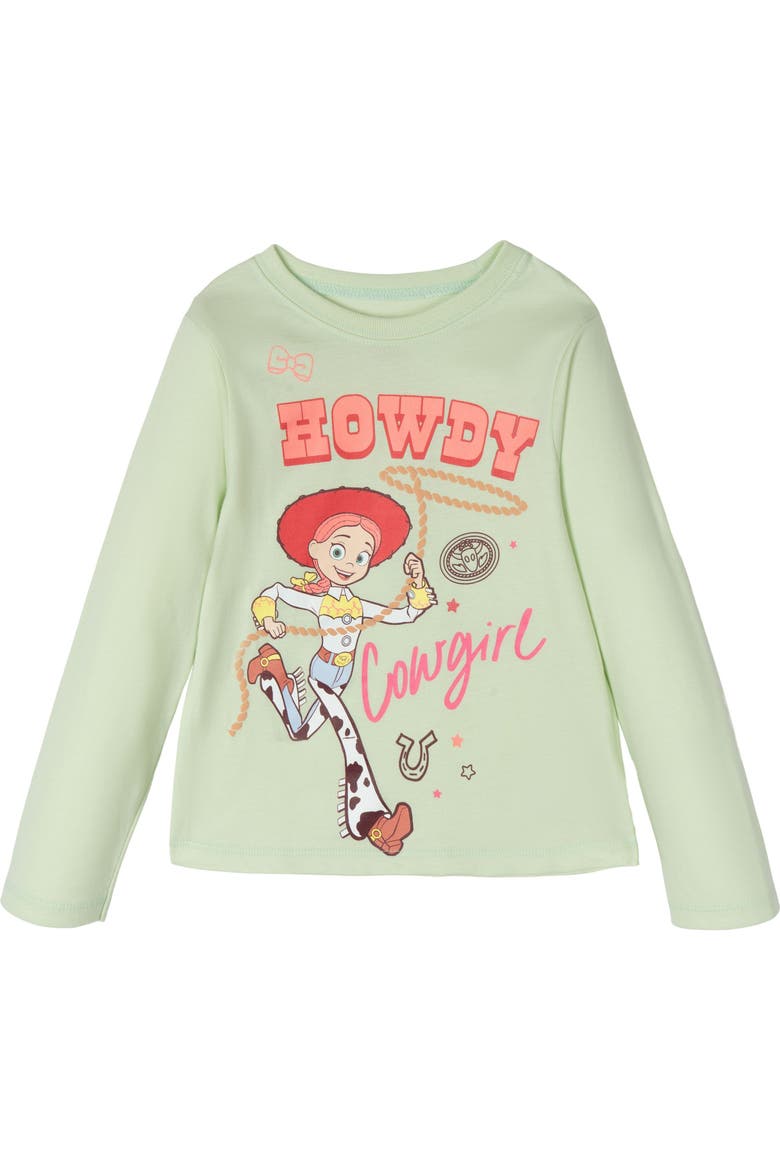 Toy Story 2-Piece Long Sleeve T-Shirt Set, Alternate, color, Green Pink Toy Story