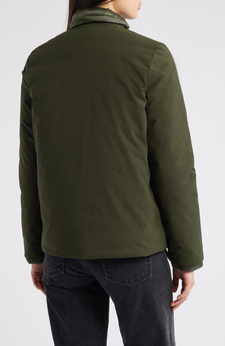 Save The Duck Elaine Waterproof Hooded Jacket, Alternate, color, Land Green