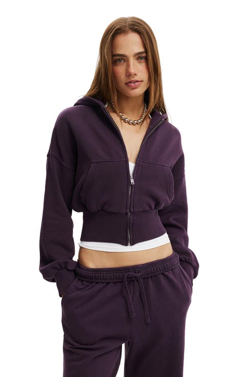 Women's Oversized Zip Through Hoodie