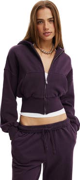 Cotton On Women's Oversized Zip Through Hoodie
