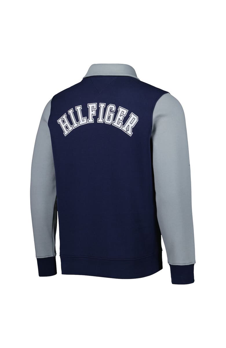 Tommy Hilfiger Men's Tommy Hilfiger Navy/Silver Dallas Cowboys Aiden Quarter-Zip Sweatshirt, Alternate, color, Navy