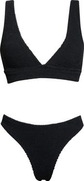 Hunza G Carla Crinkle Two-Piece Swimsuit