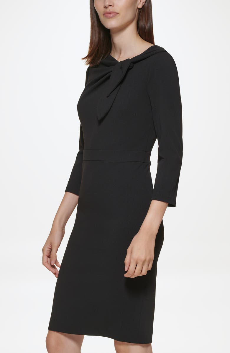 Calvin Klein Side Bow Sheath Dress, Alternate, color, 