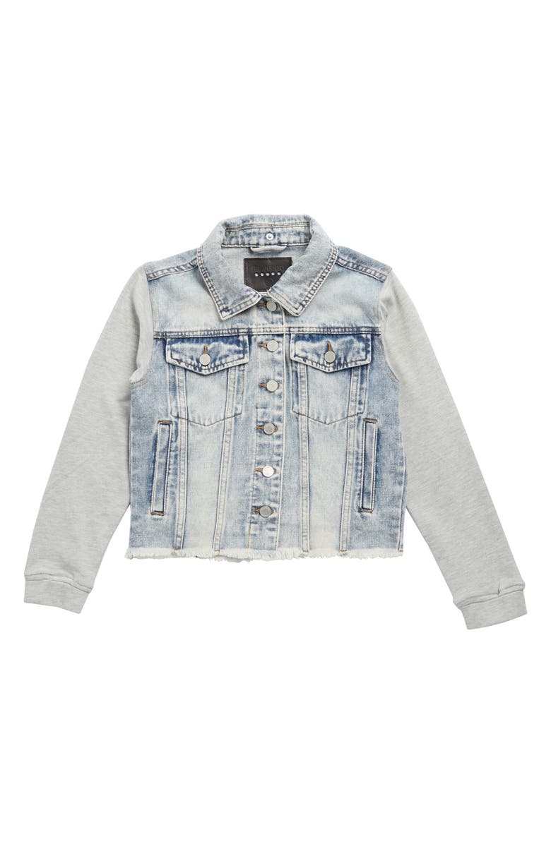 BLANKNYC Kids' Be Like That Hooded Denim Jacket, Alternate, color, Be Like That