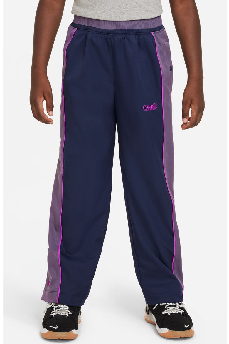 Kid's LeBron Dri-FIT Track Pants, Alternate, color, MIDNIGHT NAVY/ PURPLE