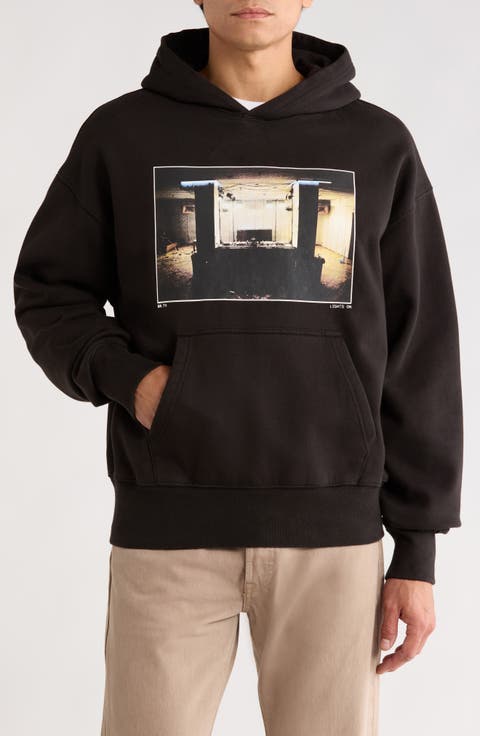Lights On Oversize Photo Graphic Hoodie