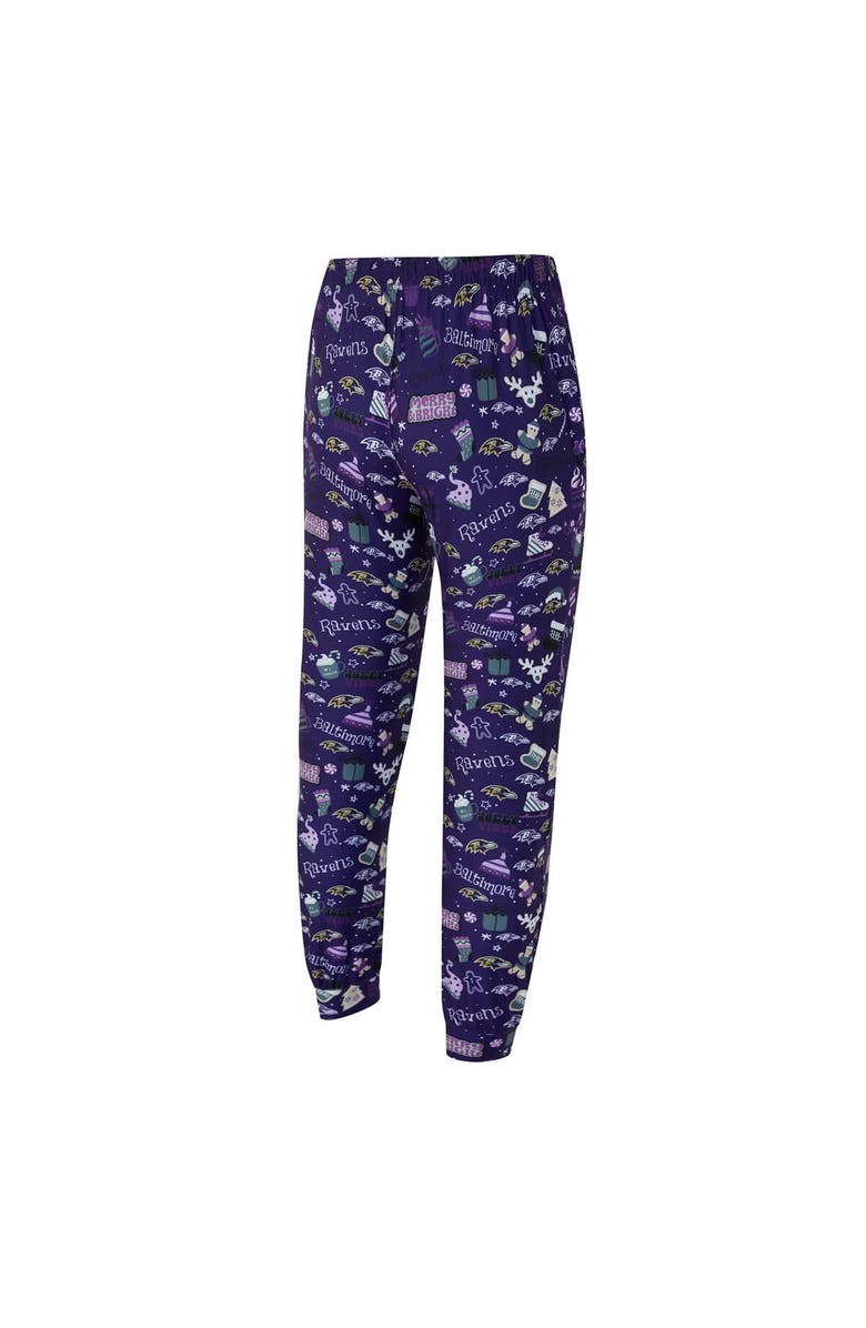 CONCEPTS SPORT Men's Concepts Sport Purple Baltimore Ravens Chestnut Long Sleeve Top & Pants Set, Alternate, color,