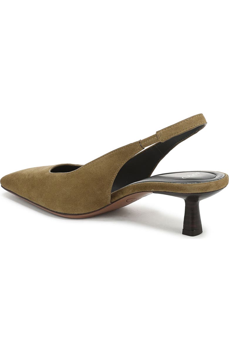 SARTO by Franco Sarto Raven Slingback Kitten Heel Pump, Alternate, color, Moss Green