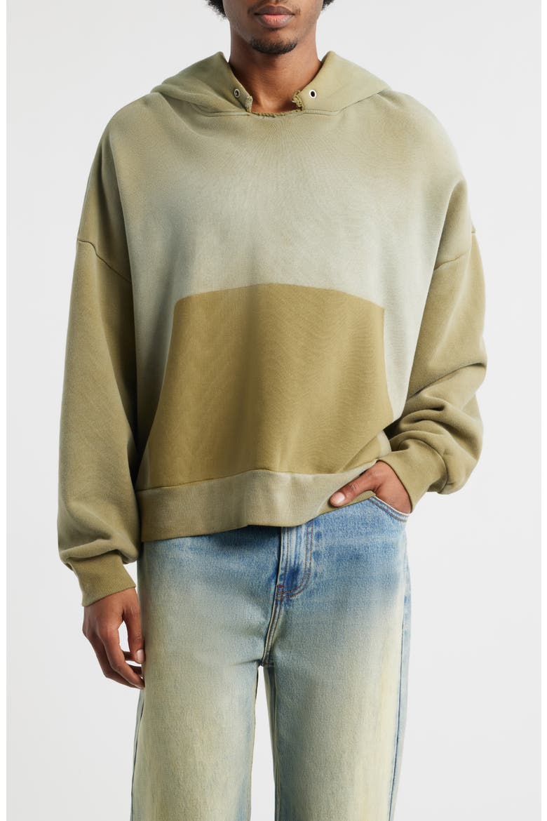 Oversize Cut Throat Hoodie, Main, color, OLIVE