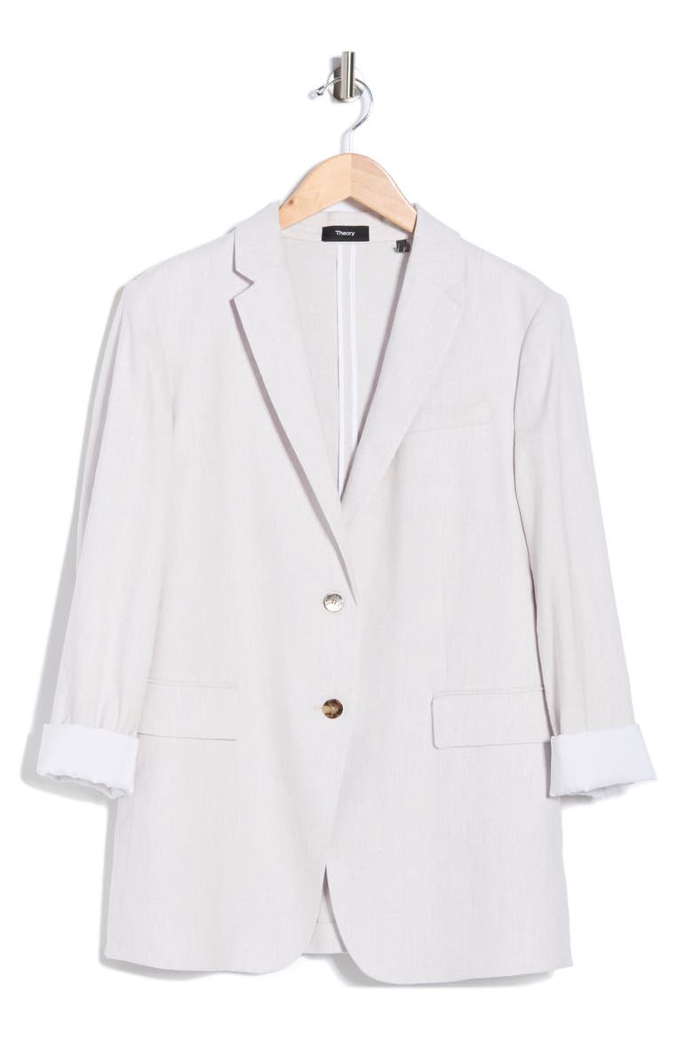 Two-Button Blazer, Alternate, color, PEARL