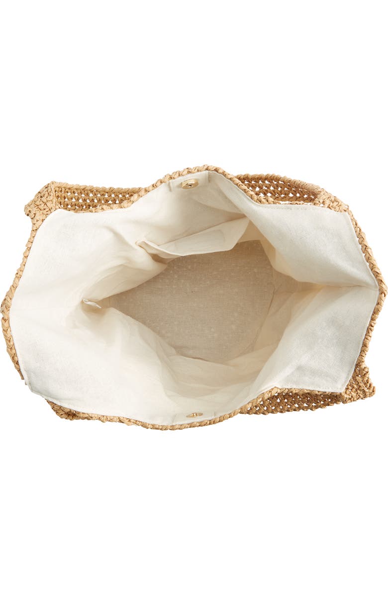 BTB Los Angeles Demi Diagonal Straw Shoulder Bag, Alternate, color,