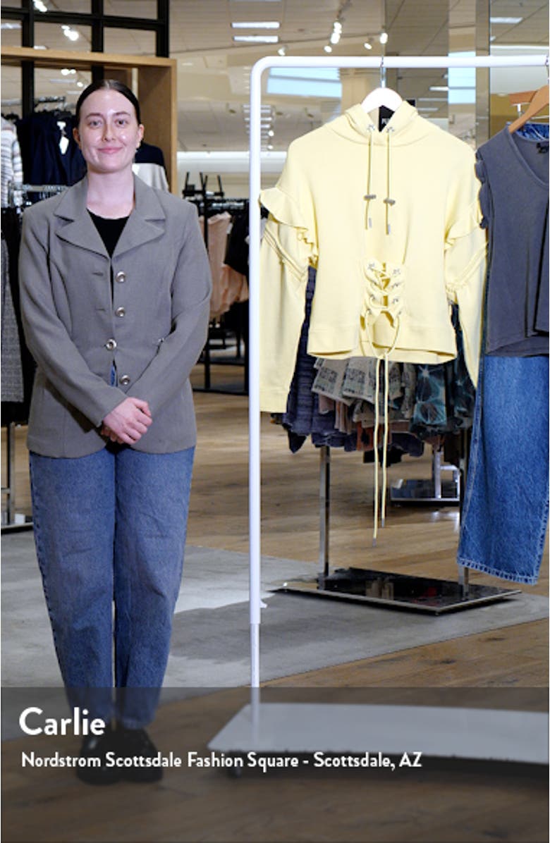 x Collina Strada Ruffle Cotton Hoodie, sales video thumbnail