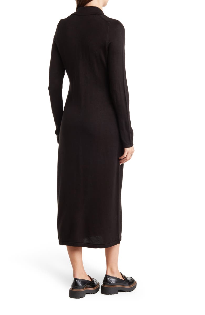 Calvin Klein Button-Up Midi Sweater Dress, Alternate, color, 