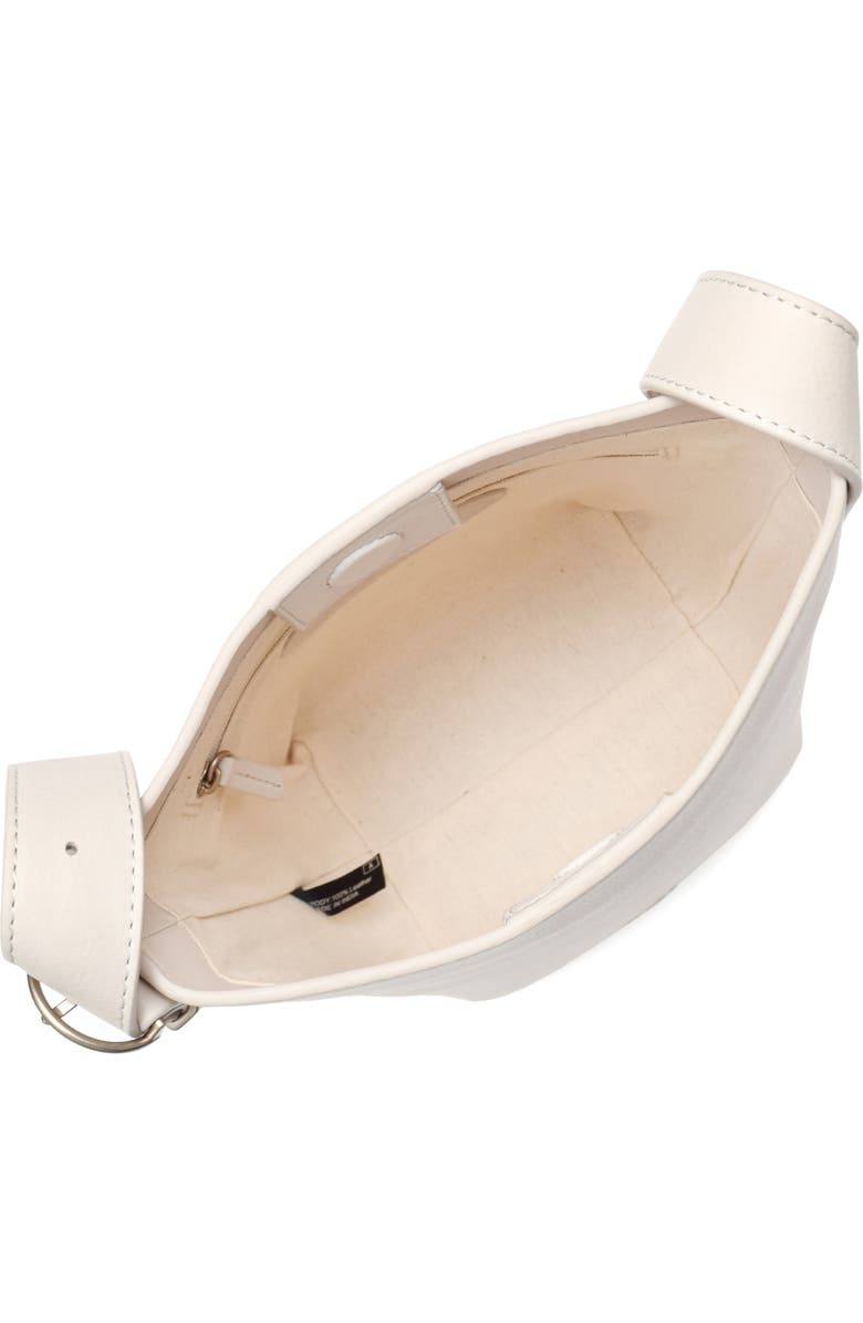 New Amsterdam Leatherworks Jayden Calfskin Leather Bucket Bag, Alternate, color, Ivory