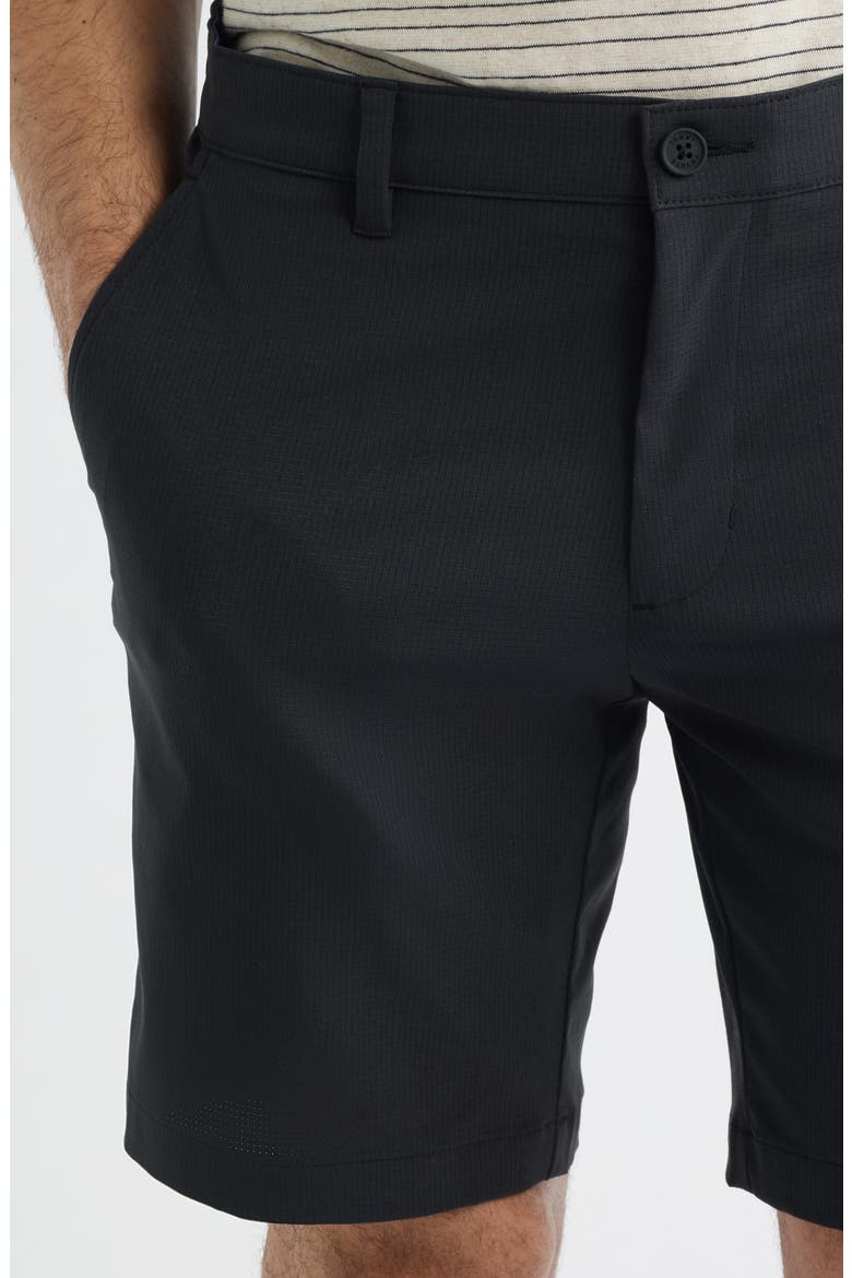 Bahama Coast Flat Front Shorts, Alternate, color, JET BLACK