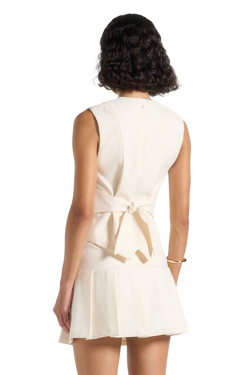 Manière De Voir Christine Tailored Cinch Waistcoat, Alternate, color, Off White