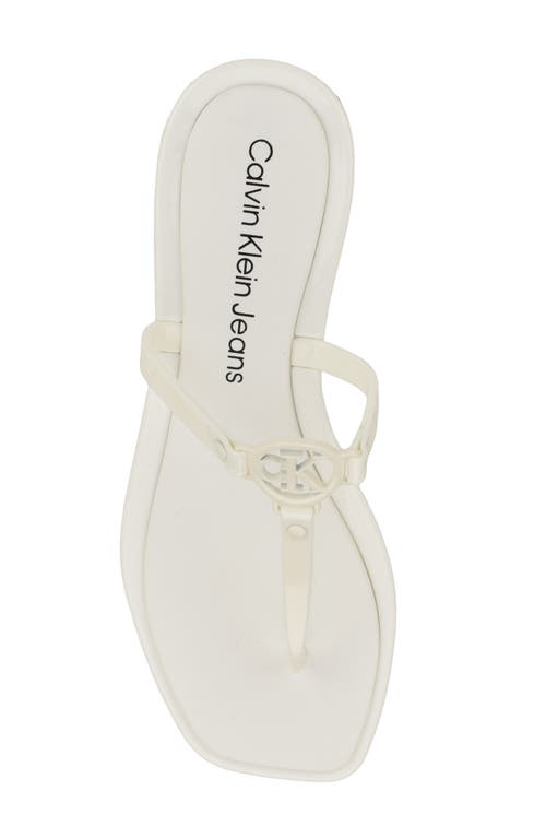 Calvin Klein Edhen Flip Flop In White
