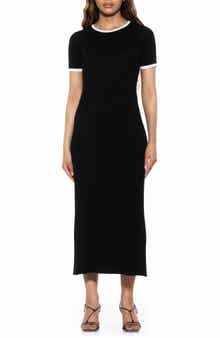 Alexia Admor Keiko Rib Ringer Midi Sweater Dress