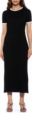 Alexia Admor Keiko Rib Ringer Midi Sweater Dress