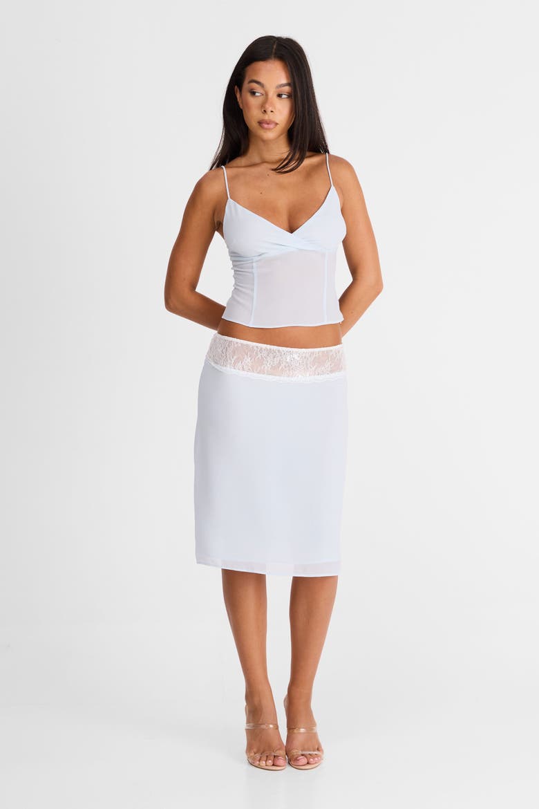 Evangeline Midi Skirt, Alternate, color, Blue