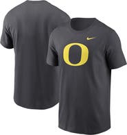 Nike Men's Nike Anthracite Oregon Ducks Primetime Evergreen Logo T-Shirt