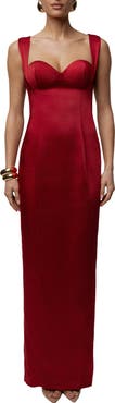 JLUXLABEL Amour Satin Maxi Dress