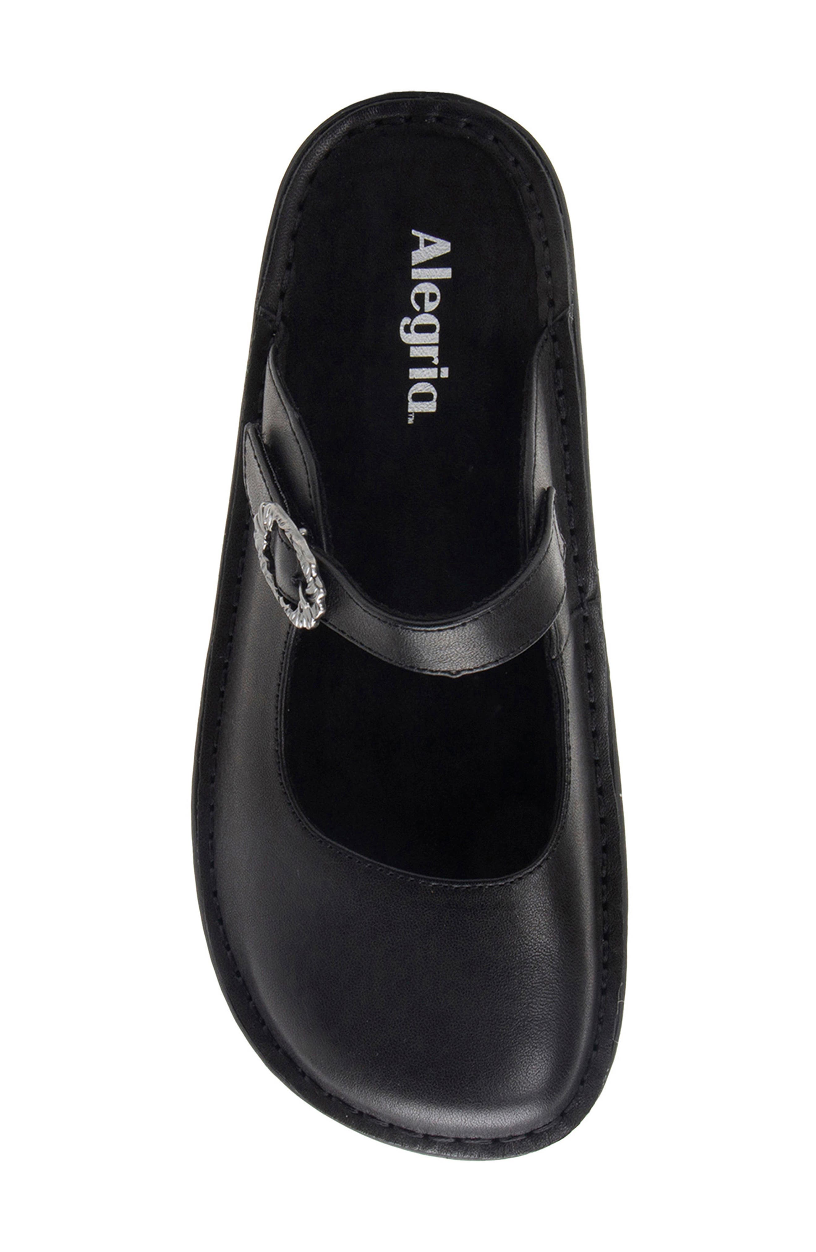 Fabel Flat Mule, Alternate, color, 6518 WASHED BLACK