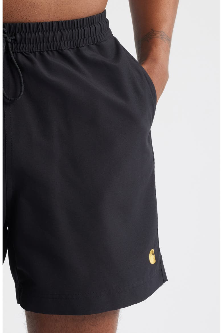 Chase Swim Trunks, Alternate, color, BLACK / GOLD