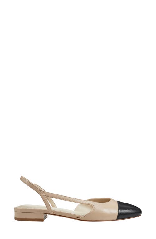 Marc Fisher Dela Slingback Flat In Nude