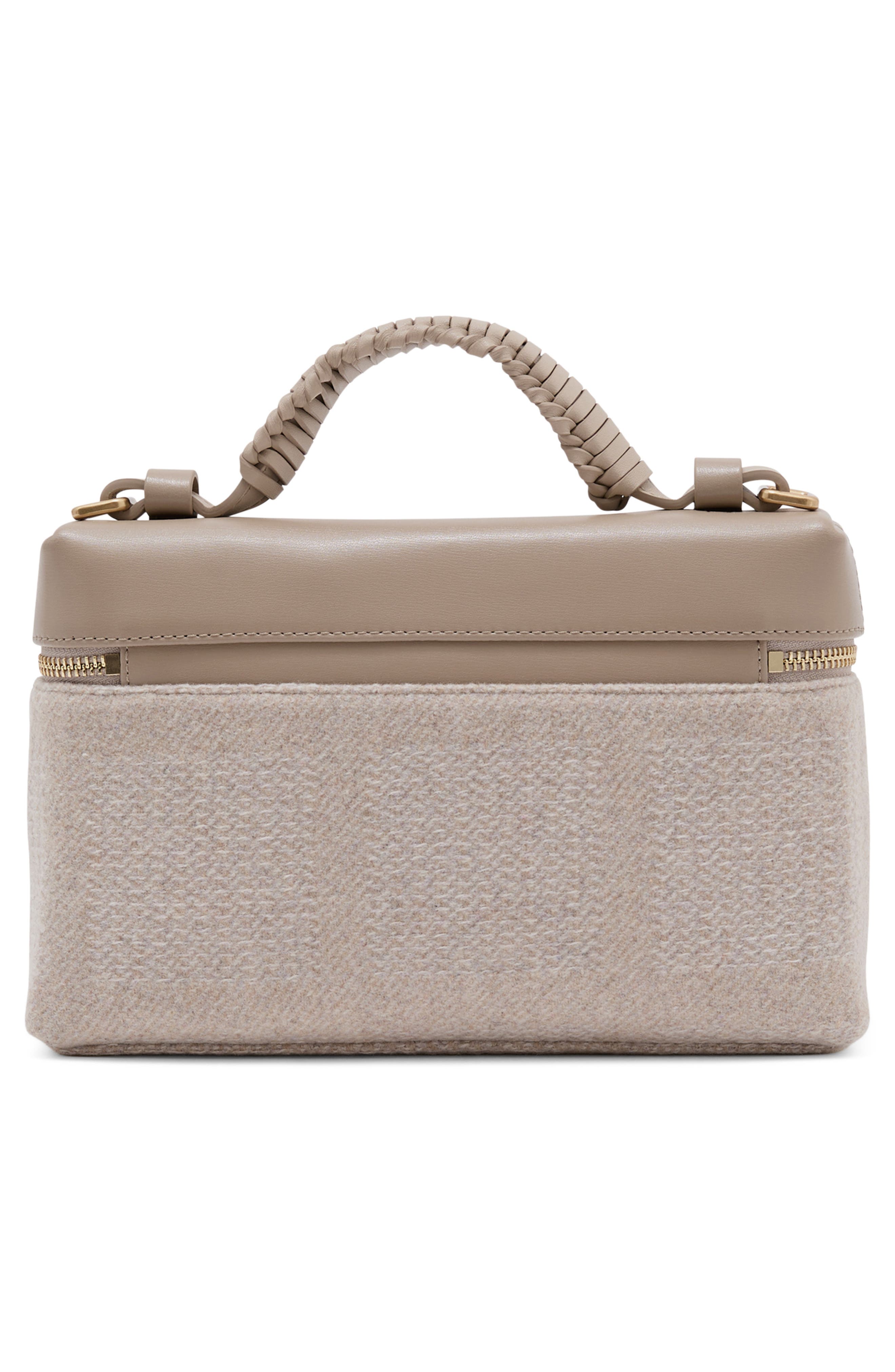 Ines Herringbone Mini Crossbody Bag, Alternate, color, NEUTRAL