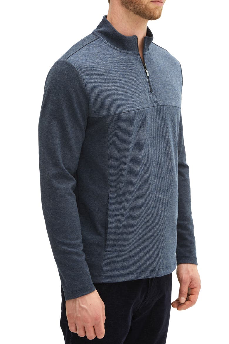 Milligan Long Sleeve Half Zip Sweater, Alternate, color, NAVY