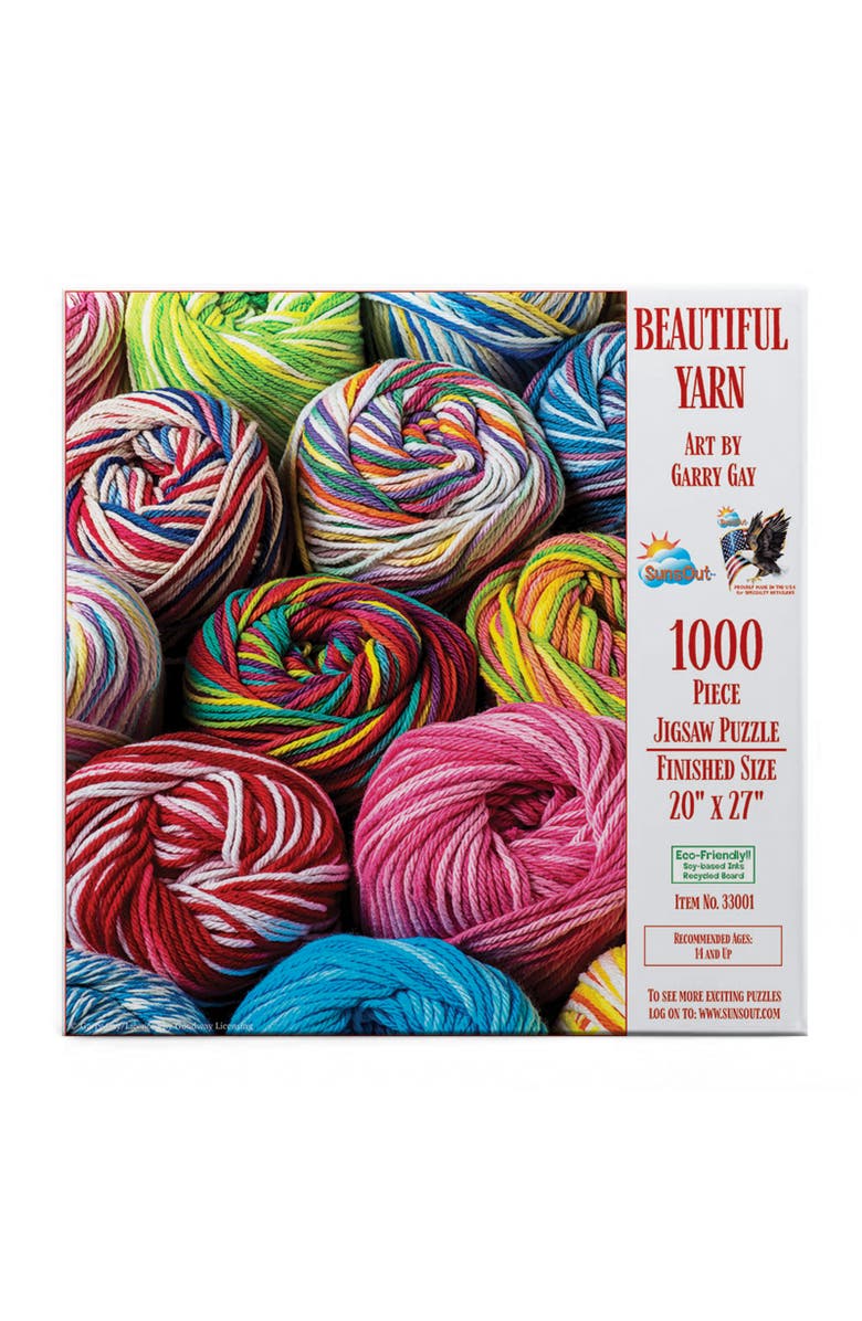 Sunsout Beautiful Yarn 1000 piece Jigsaw Puzzle for Adults, Alternate, color, Multicolor