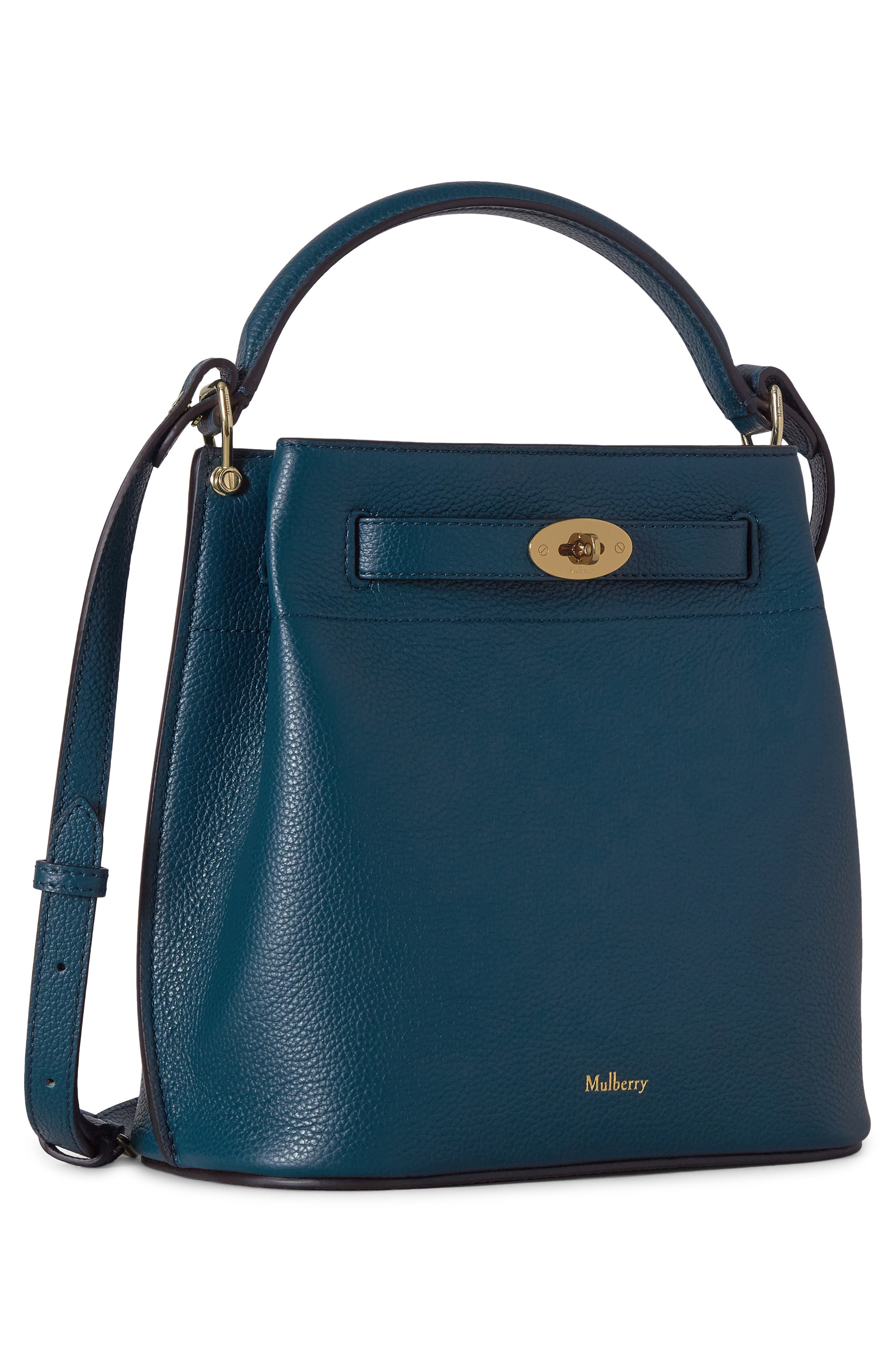 Islington Leather Bucket Bag, Alternate, color, OUT OF THE BLUE